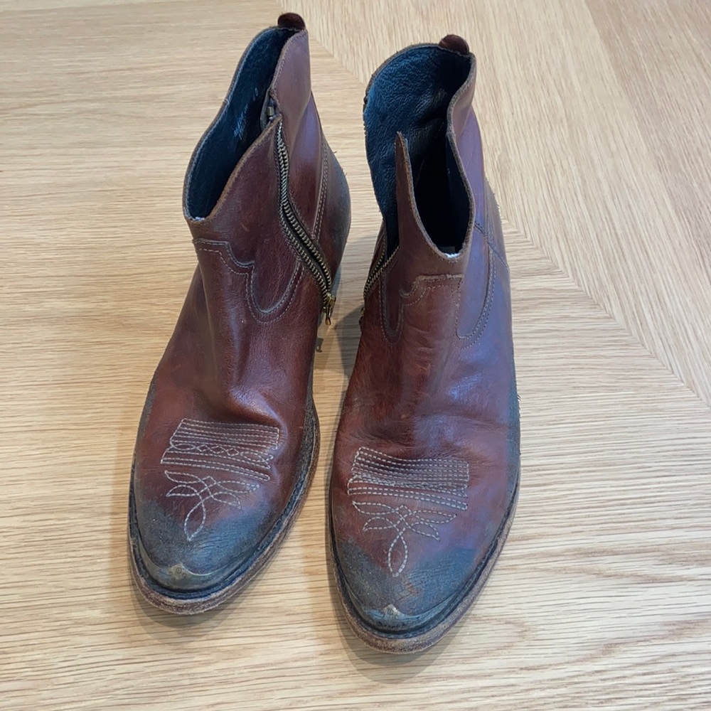 Golden Goose Young brown western boots